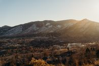 Brown and Gray Mountains Under Blue Sky