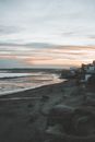 People on Beach during Sunset