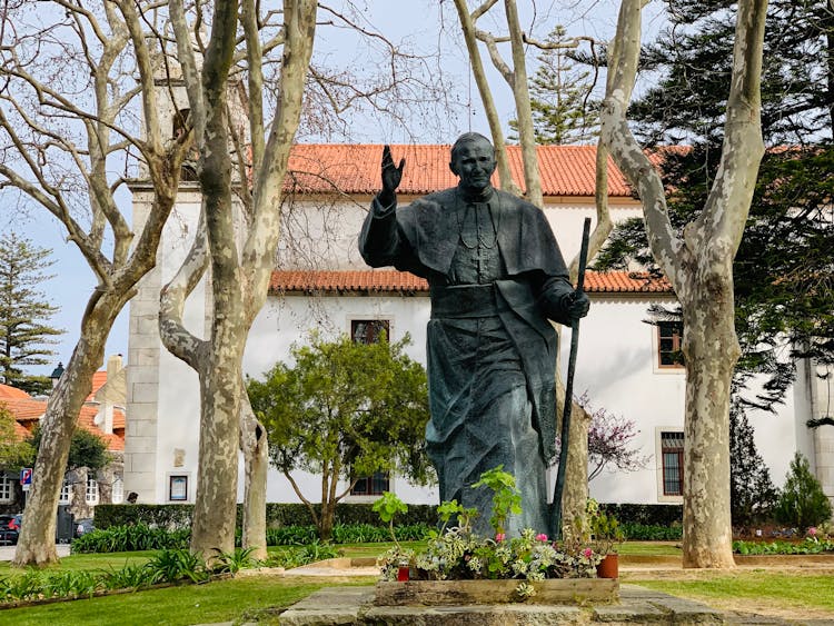 John Paul II Statue In Park