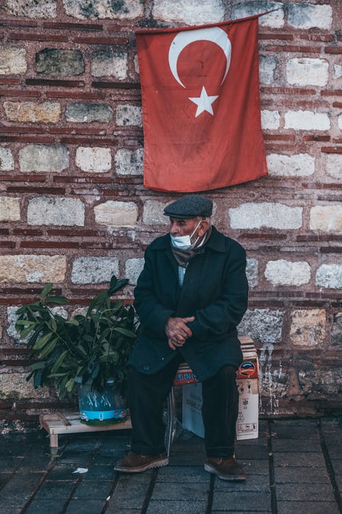 Portrait of Elderly Man Sitting