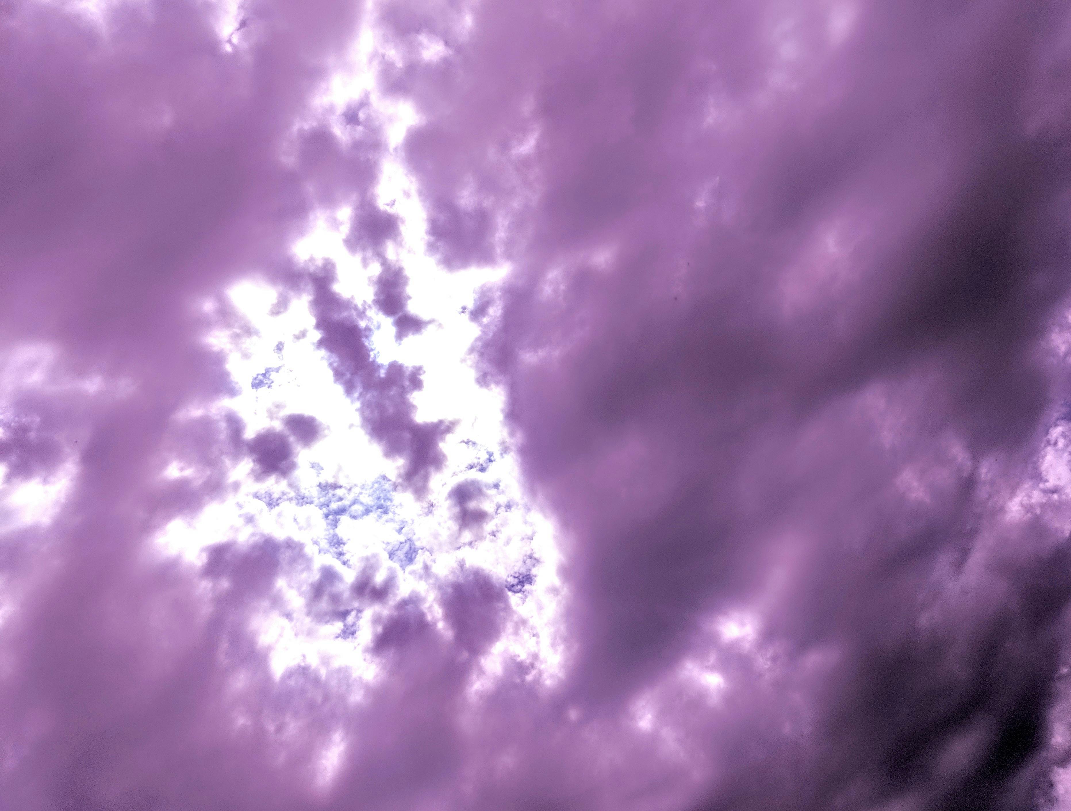 Free stock photo of clouds, purple