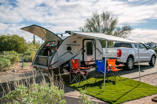 Motorhome Campsite with Chairs