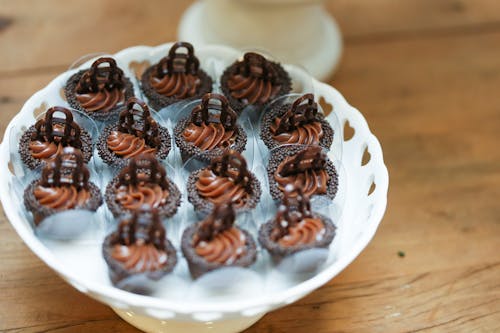 Free Chocolate Desserts on a Bowl Stock Photo