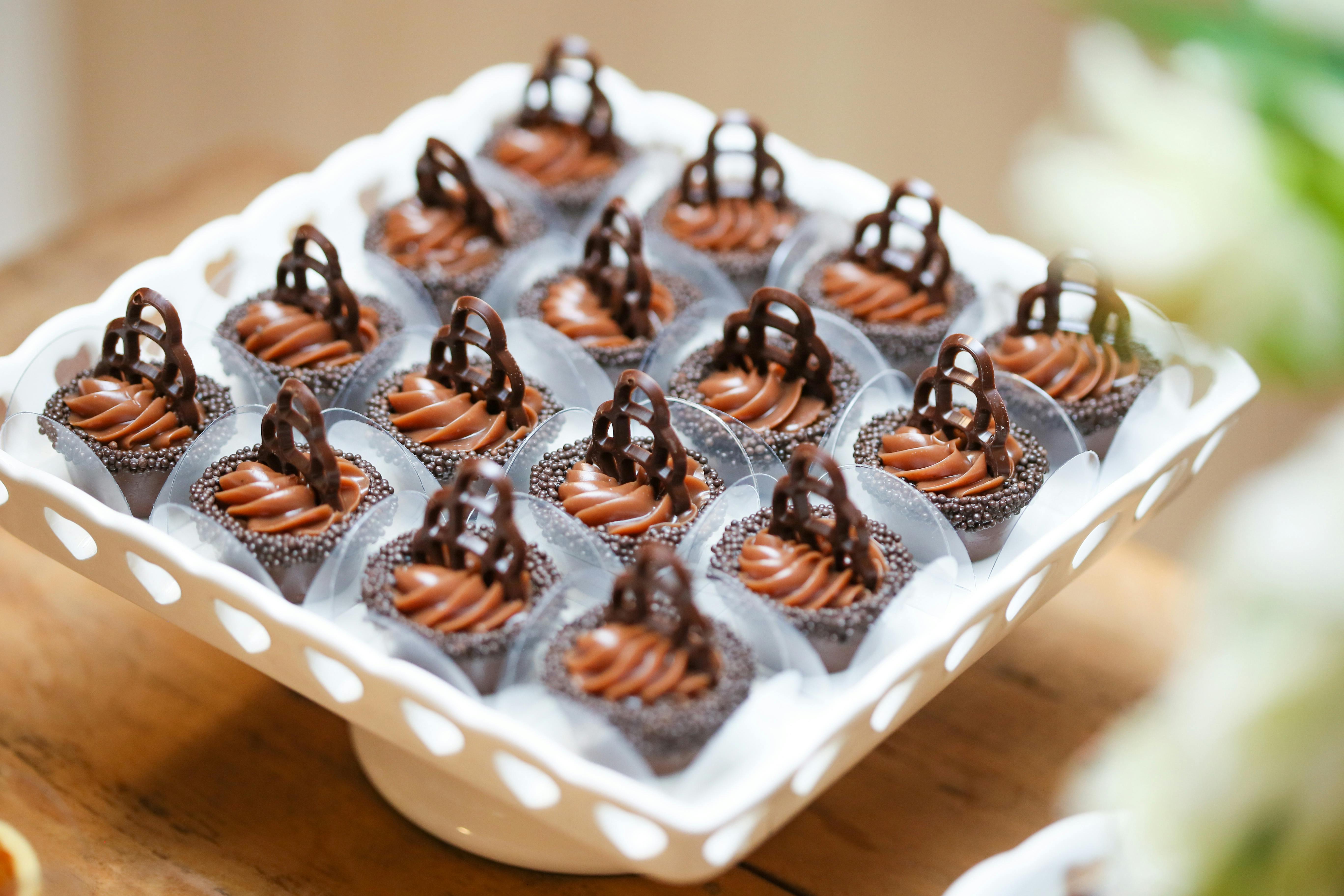 Chocolate Desserts on a Tray · Free Stock Photo