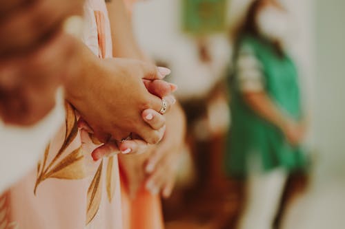 A Person's Hands Together