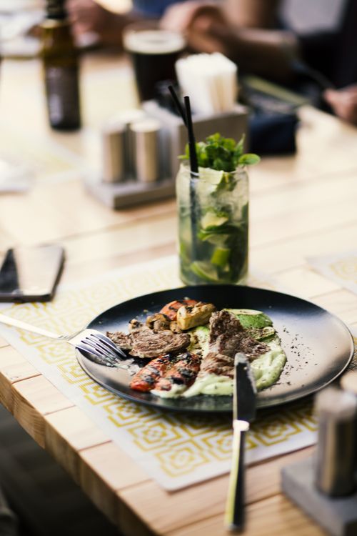 elegant gourmet plate restaurant meal