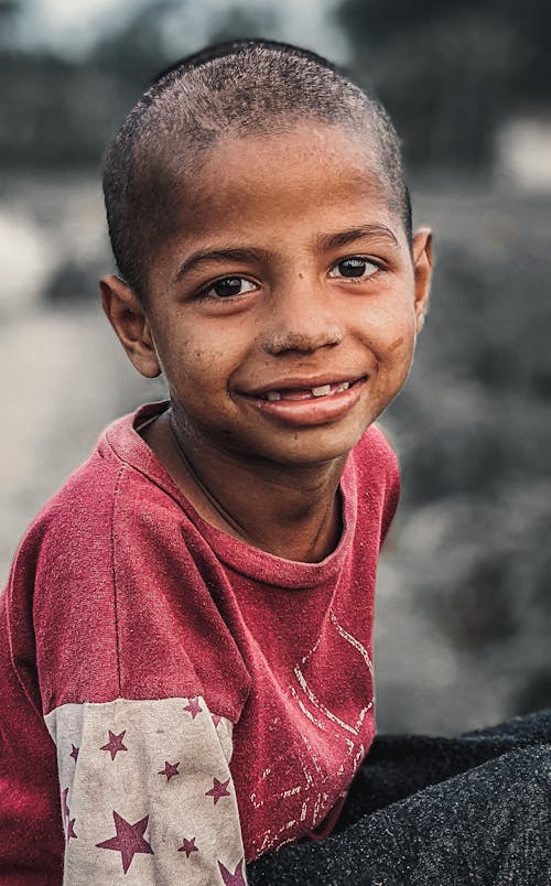 Free Close-Up Shot of a Child Smiling Stock Photo