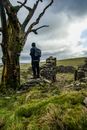 Looking out to the awesome views of the Peak District!