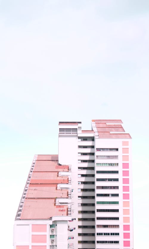Free Uniquely designed public housing in Singapore Stock Photo