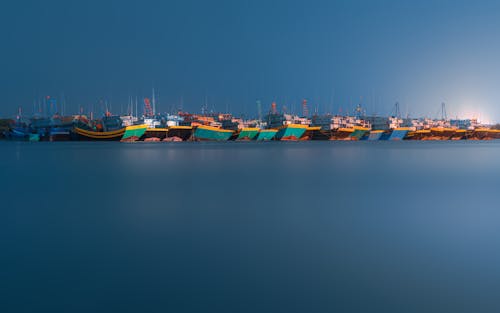 Ships in a Harbor 