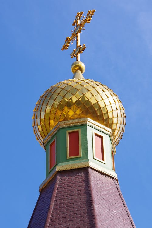 Golden Tower in an Orthodox Church 