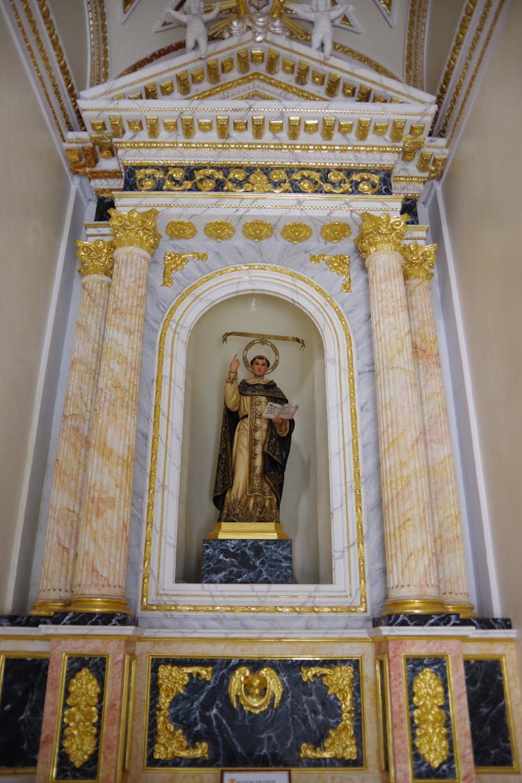 Saint Monument In Church 