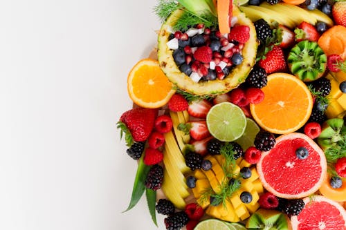 คลังภาพถ่ายฟรี ของ กระเช้าผลไม้, การกินเพื่อสุขภาพ, การถ่ายภาพอาหาร