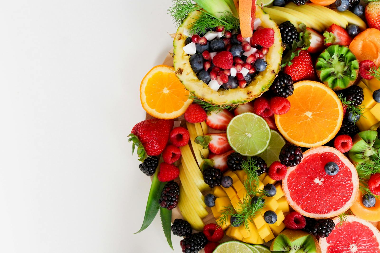 Brightly Colored Fruit Salad