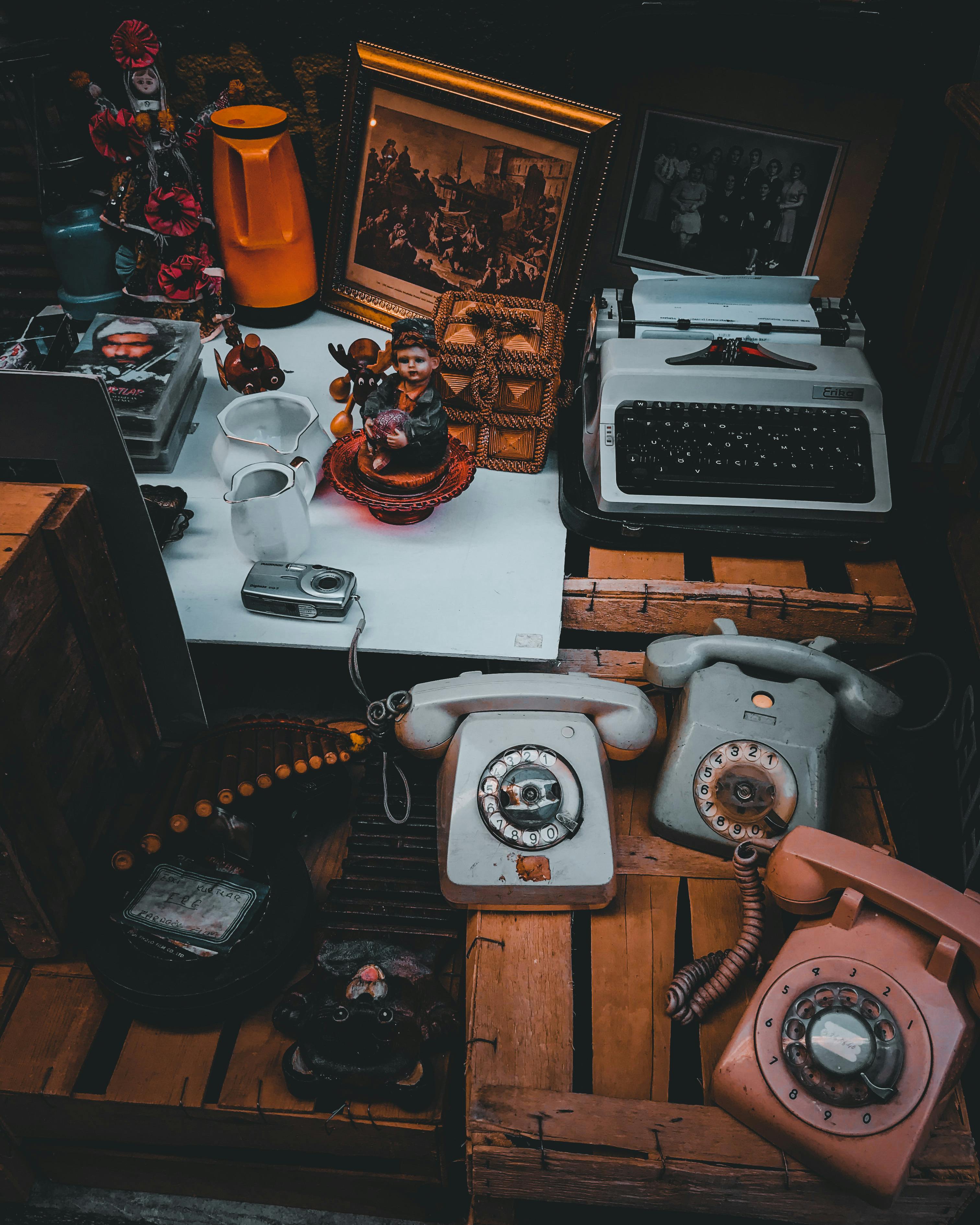 Black Vintage Rotary Telephone With Copy Space Stock Photo - Download Image  Now - Retro Style, Telephone, Old-fashioned - iStock