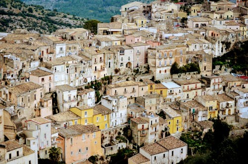 Cityscape of Ragusa, Sicily, Italy