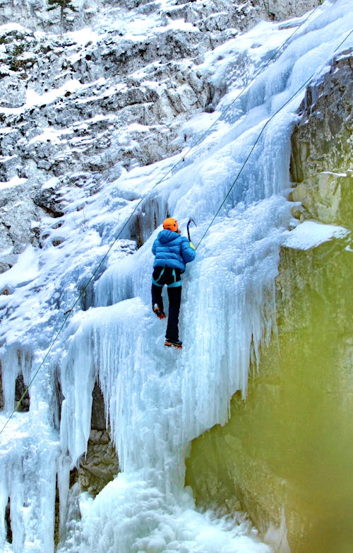 Imagine de stoc gratuită din aventurier, cățărare pe gheață, congelat