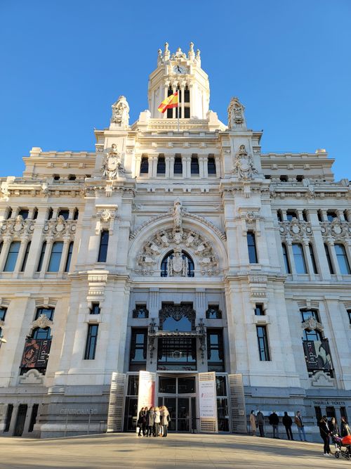 Free Explore the architectural beauty of the Cybele Palace in Madrid, Spain. Stock Photo