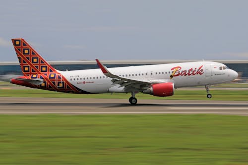 Commercial Passenger Plane Taking off on the Runway 