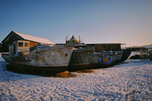 Бесплатное стоковое фото с здание, зима, кораблекрушения