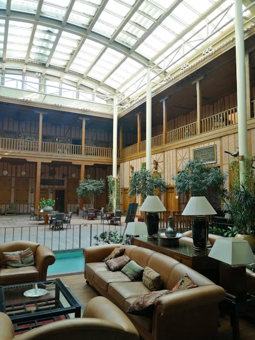 Kostnadsfri bild av hotell, inredningsdesign, lobby