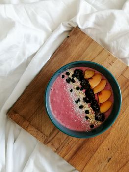 Breakfast Smoothie Breakfast Smoothie Peach + Yogurt + Whole Grain — kidney-friendly food