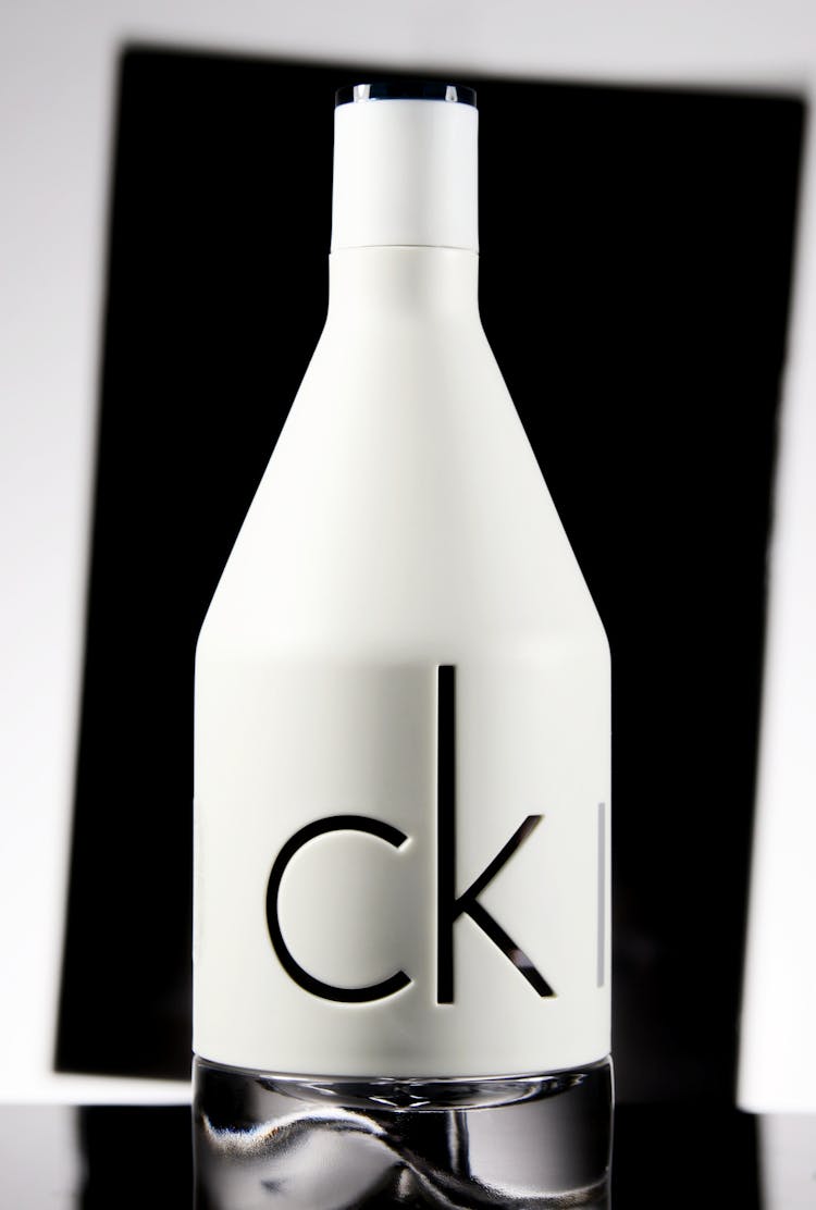 White And Black Calvin Klein Bottle