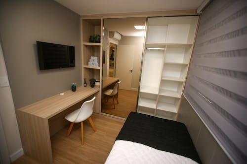 Foto profissional grátis de dentro de casa, design de interiores, dormitório