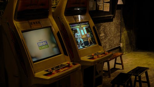 Vintage Arcade Game Machines