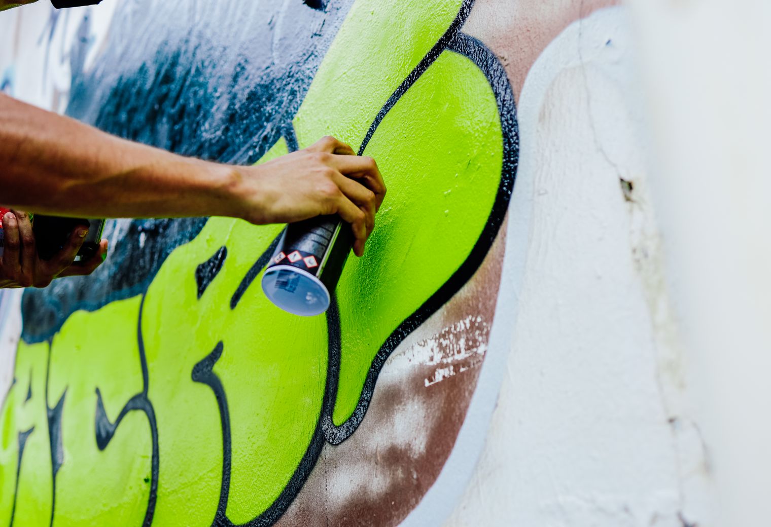 Painters and Decorators in Little Venice — careful masking before painting begins
