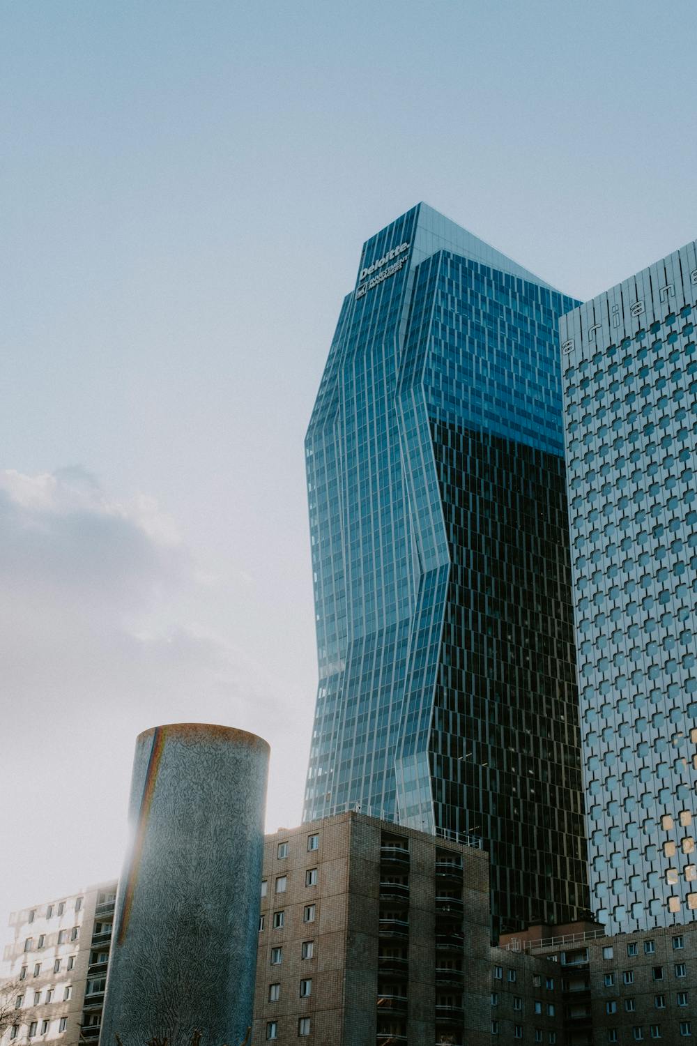 Blue Glass Wall High Rise Buildings · Free Stock Photo