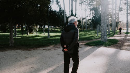 Man Walking in a Park 