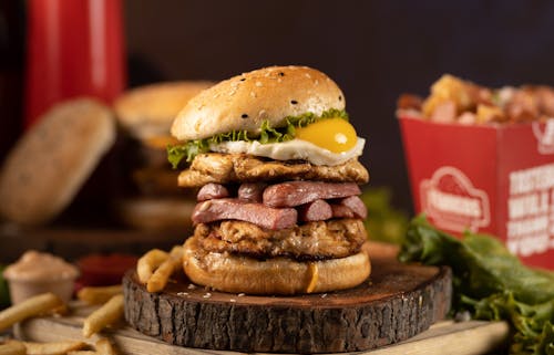 Tasty Fast Food Burger 