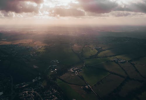 Landscape From an Airplane Window 