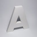 Photo of a White Letter A