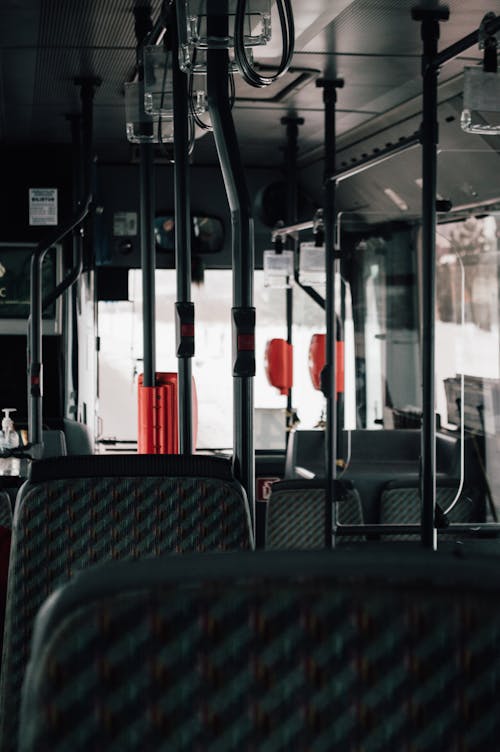 Empty Interior of a Bus
