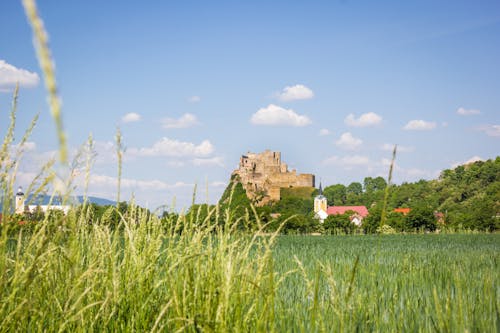 Foto profissional grátis de castelo, histórico, ruínas