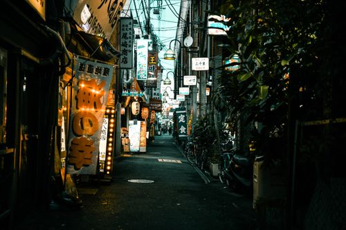 Free Explore the bustling streets of Osaka at night with vibrant neon signs and lively atmosphere. Stock Photo