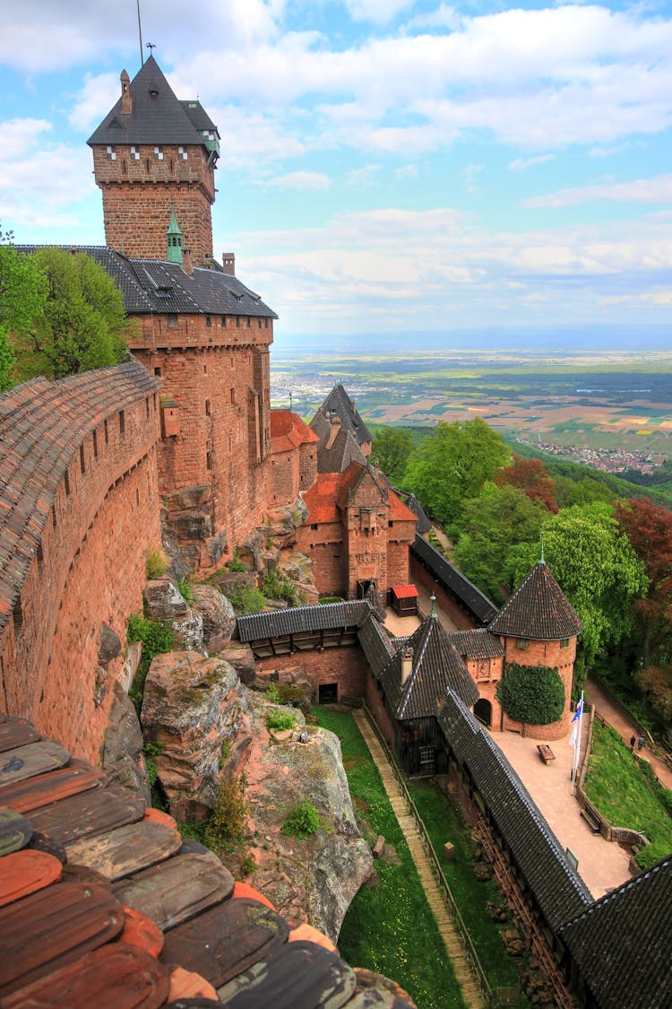 Medieval Red Brick Castle