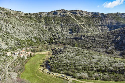 Gratis stockfoto met dronefoto, Frankrijk, groene berg