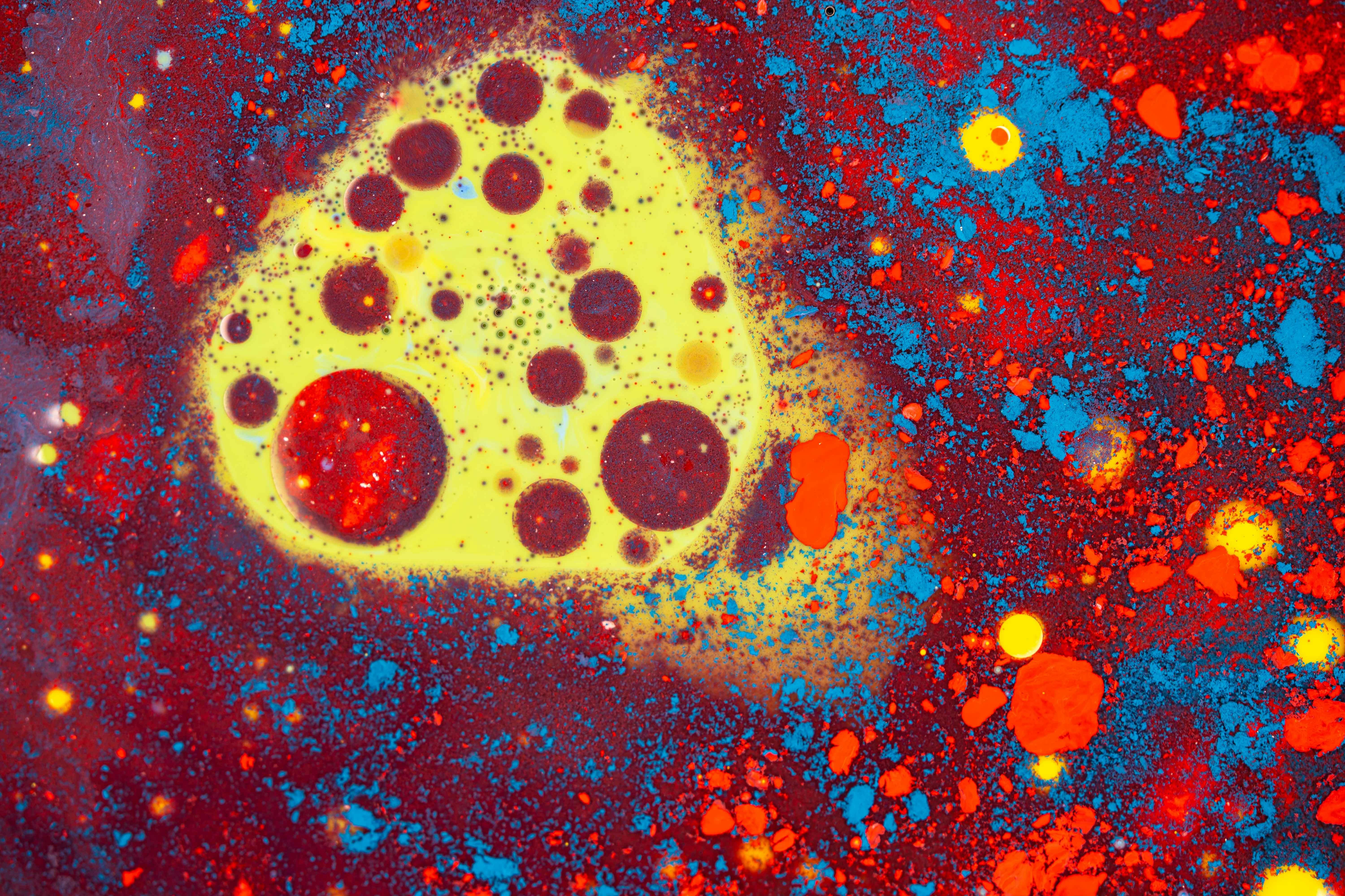 Red and Yellow Abstract Painting · Free Stock Photo