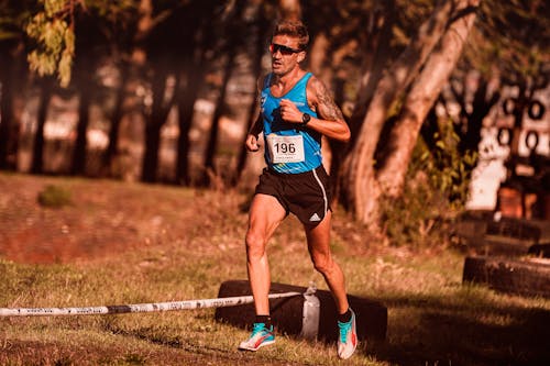 Man Running in Race