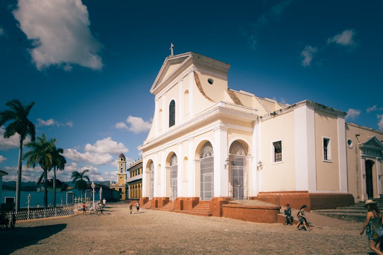 Church Building On Shore Near Water