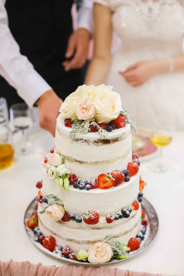 Wedding Cake With Fruit