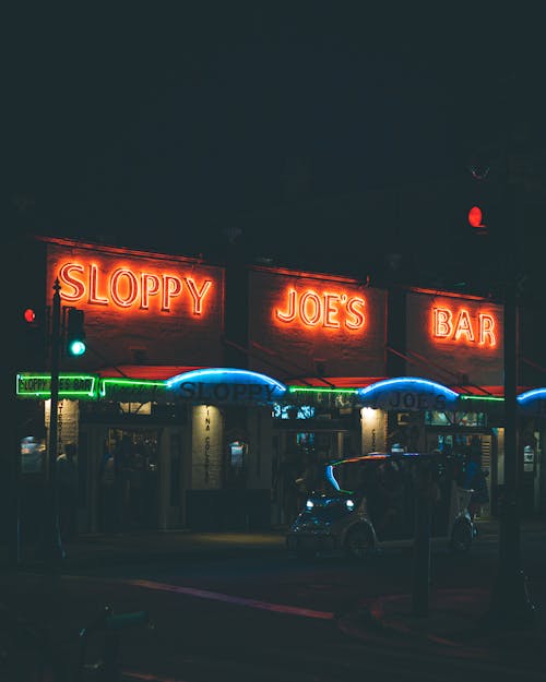 Free A Neon Signages at Night Stock Photo