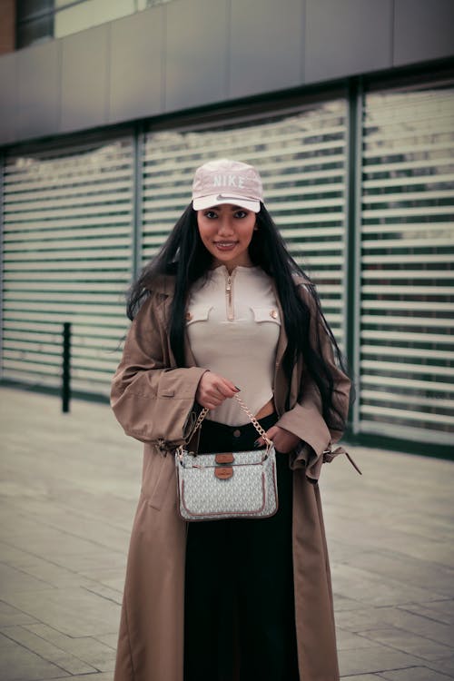 A Woman in Brown Coat