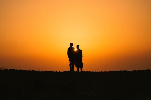 The silhouette couple