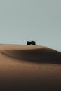 Black and Gray Car on Desert