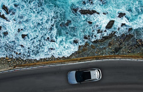 Základová fotografie zdarma na téma auto, dopravní systém, letecká fotografie