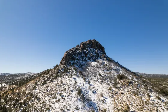 The fire lookout atop Sugarloaf Mountain at Chiricahua